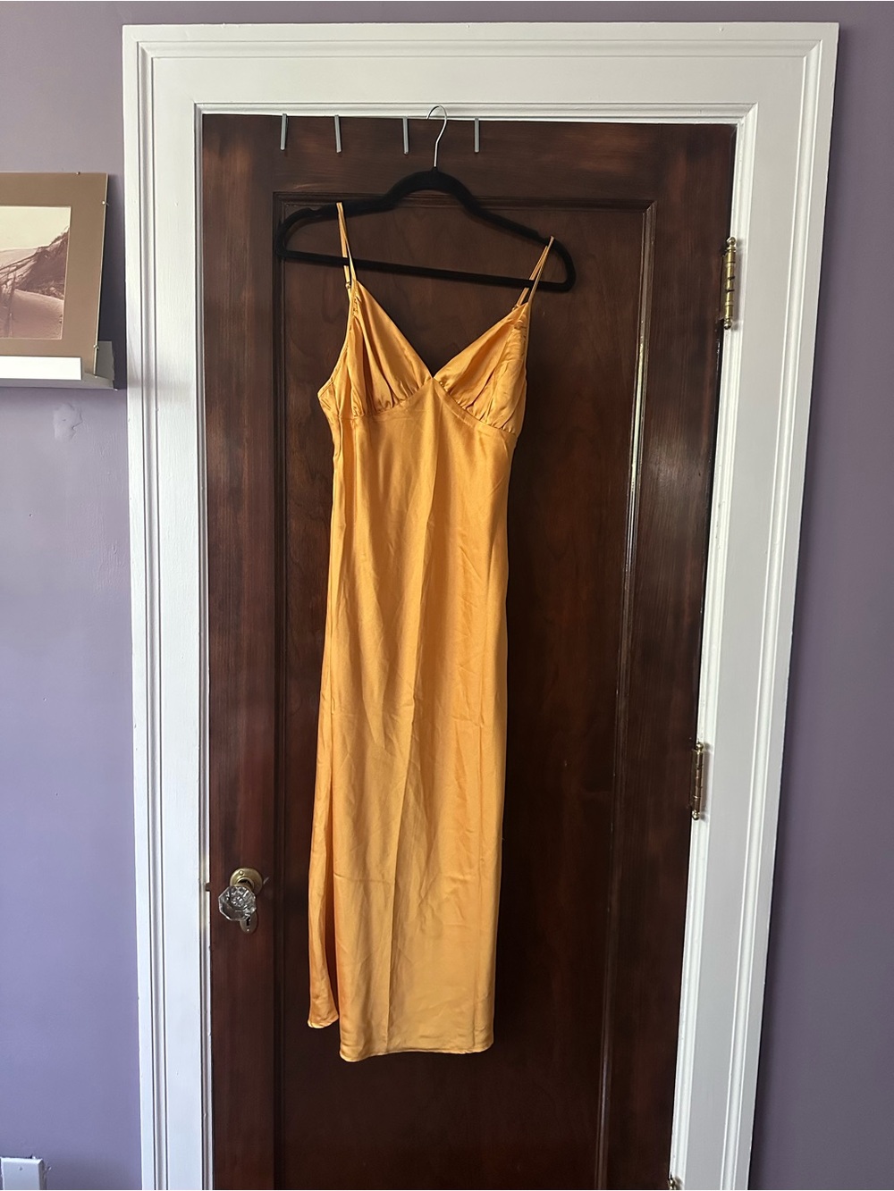 Abercrombie Yellow Slip Dress with Spaghetti Straps